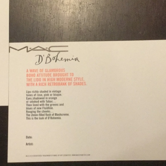 Vintage MAC Cosmetics line postcards Rebelrock ads - Picture 7 of 7